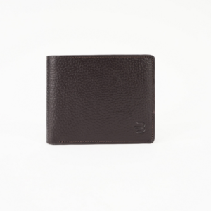 Men's Bifold Leather Wallet Chocolate Brown