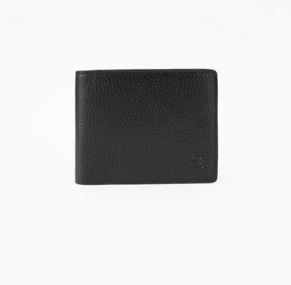 Men's Bifold Leather Wallet Black