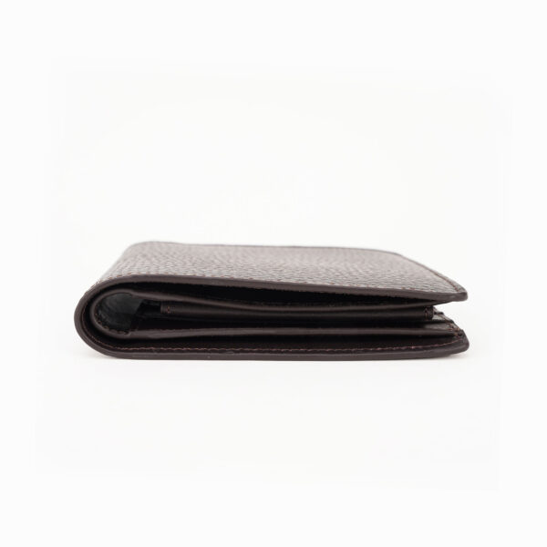Men's Bifold Leather Wallet Chocolate Brown - Image 4