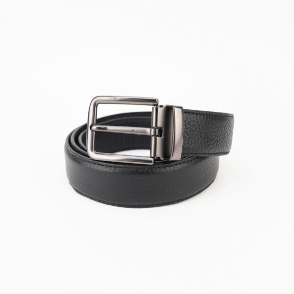 Black Leather Belt - Image 2