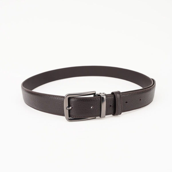 Chocolate Brown Leather Belt - Image 4