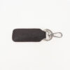 Chocolate Brown Leather Key Ring
