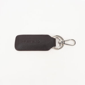 Chocolate Brown Leather Key Ring