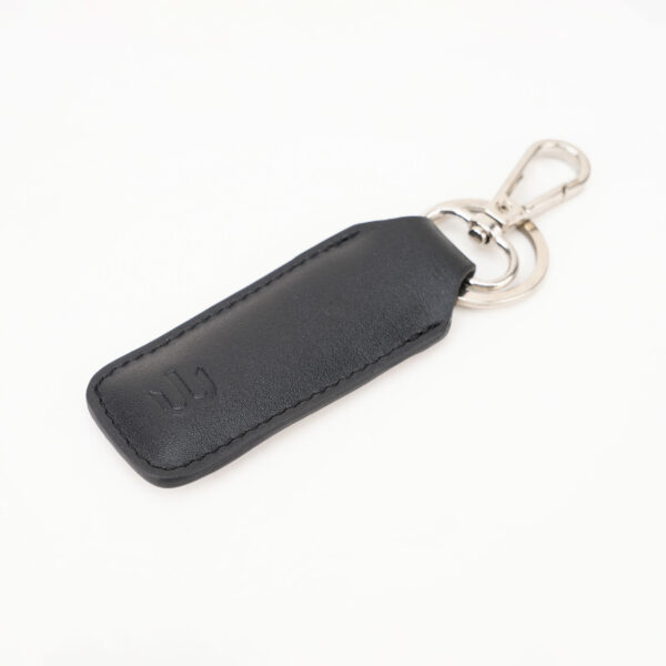 Black Leather Key Ring - Image 2